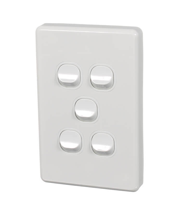 NLS 5 GANG LIGHT SWITCH