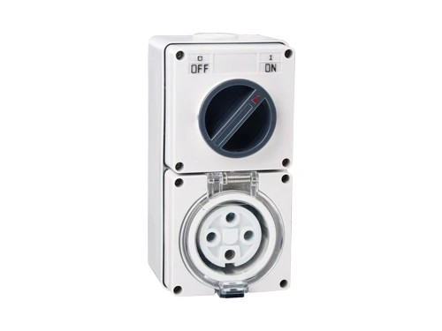 NLS 30492 | 66CV432 | 4 Pin 32Amp Switched Socket Outlet IP66