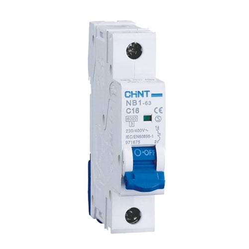 CHINT 1P 1 Pole Circuit Breaker (MCB)  16A