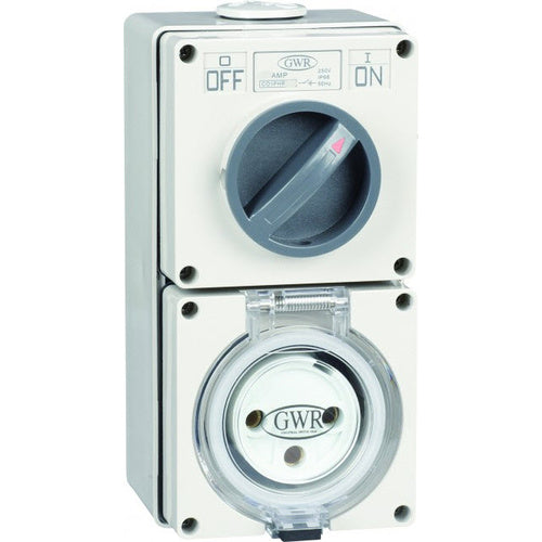 NLS | 3 PIN 20AMP SWITCHED SOCKET OUTLET IP66 | 30534