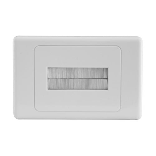 FLAT BRUSHED PLATE WHITE