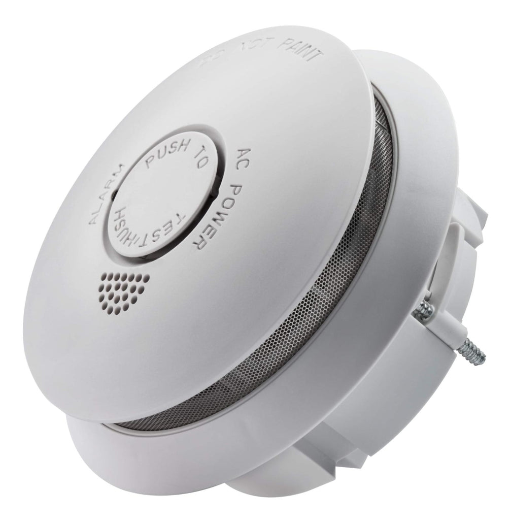 RED PHOTOELECTRIC RECESSED FLUSH SMOKE ALARM 240V