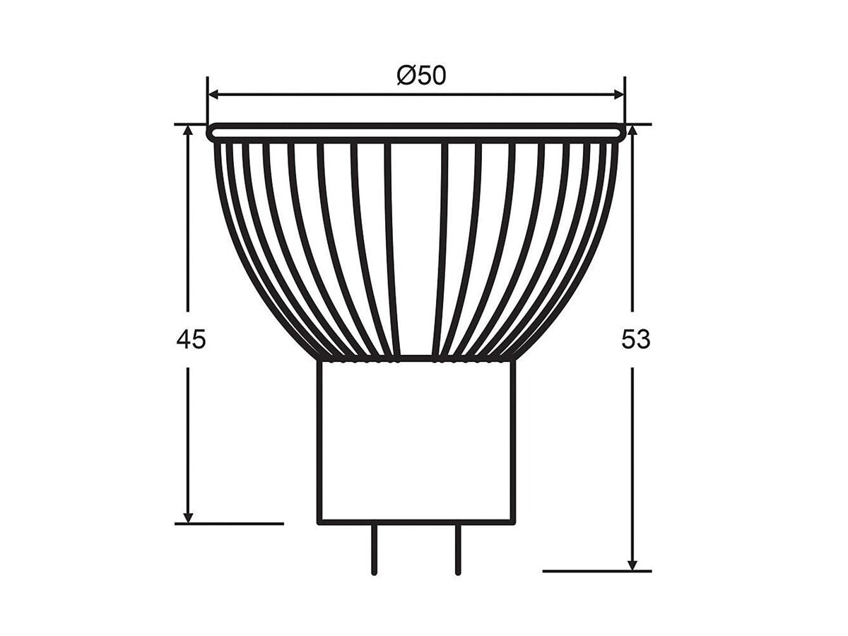 6W MR16 LED GLOBE 6000K DAYLIGHT 12V