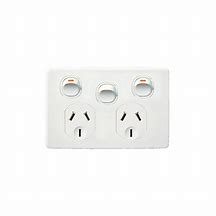 TESLA STANDARD DOUBLE POWER POINT WITH EXTRA SWITCH GPO 10A