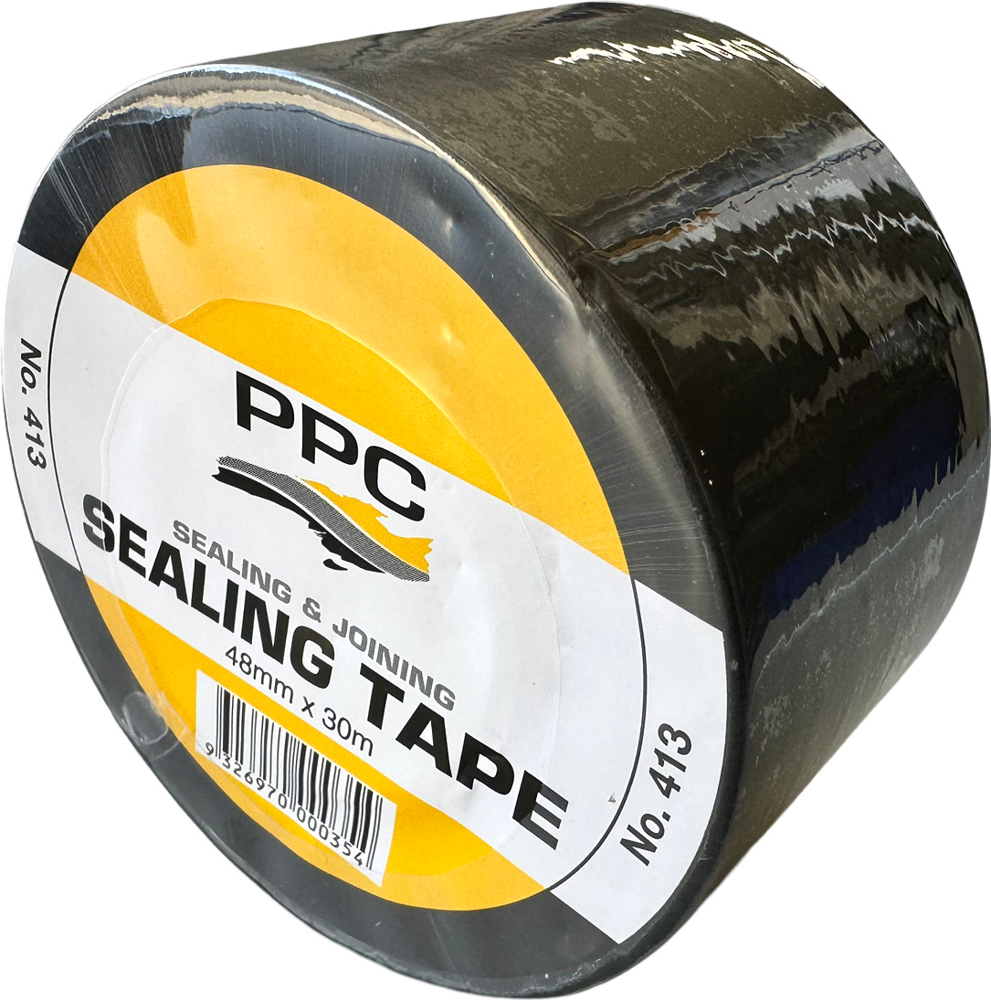 PPC SEALING TAPE BLACK 48X30M ,Sticky Waterproof Insulated Adhesive Tape