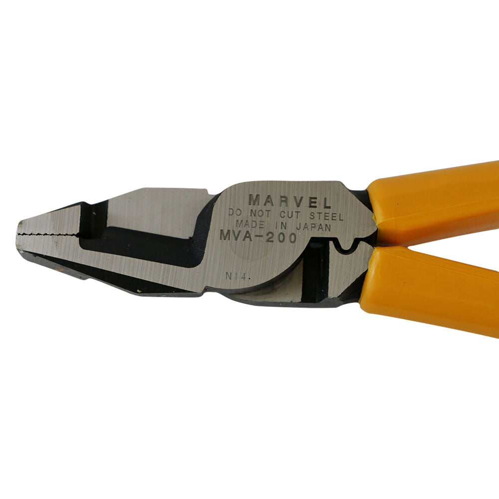 MARVEL CABLE CUTTING LINESMAN'S ORANGE PLIERS