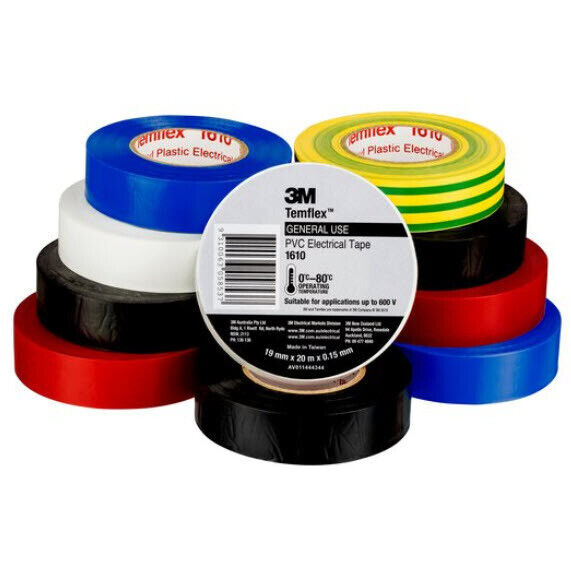 3M RAINBOW ELECTRICAL TAPE (10 PACK)